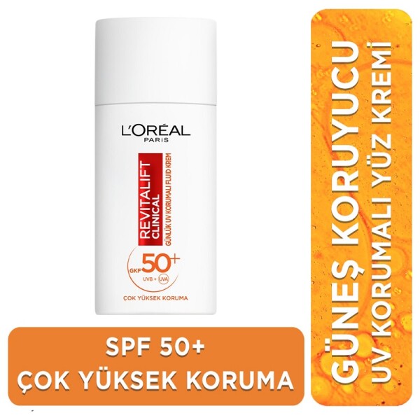 L'Oreal Paris Revitalift Clınıcal Leke Karşıtı Güneş Koruyucu Yüz Kremi SPF50 50 ml - 1