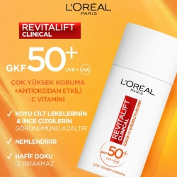 L'Oreal Paris Revitalift Clınıcal Leke Karşıtı Güneş Koruyucu Yüz Kremi SPF50 50 ml - 3