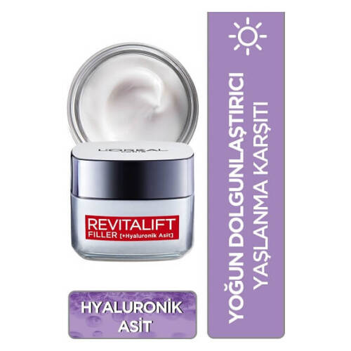 L'Oreal Paris Revitalift Filler Hyaluronik Asit Gündüz Bakım Kremi 50 ml - 1