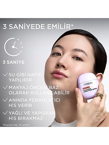 Loreal Paris Revitalift Hyaluronik Asit İçeren Dolgunlaştırıcı Etkili SPF30 Korumalı Nemlendirici Yüz Kremi 40 ml - 5