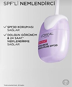 Loreal Paris Revitalift Hyaluronik Asit İçeren Dolgunlaştırıcı Etkili SPF30 Korumalı Nemlendirici Yüz Kremi 40 ml - 3