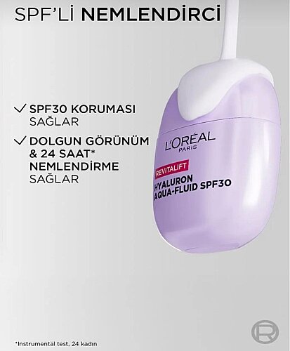 Loreal Paris Revitalift Hyaluronik Asit İçeren Dolgunlaştırıcı Etkili SPF30 Korumalı Nemlendirici Yüz Kremi 40 ml - 3