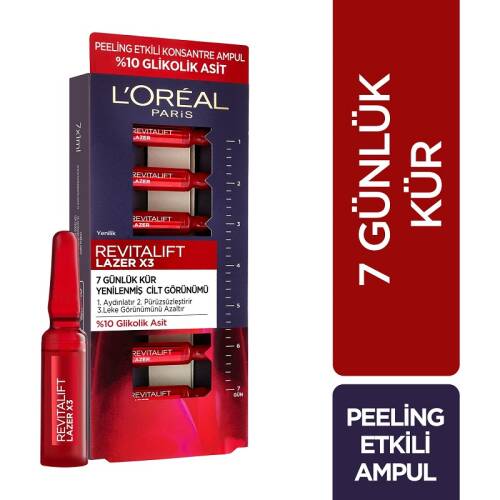 L'Oreal Paris Revitalift Lazer 7 Günlük Kür Peeling Etkili Ampul - 1