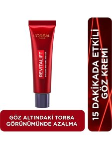 Loreal Paris Revitalift Lazer Eyebag Instant Eraser Göz Altı Torba Görünümüne Karşı Etkili Göz Kremi 15 ml
