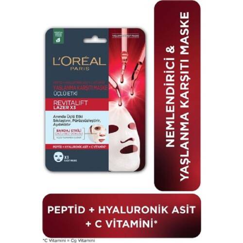 L'Oreal Paris Revitalift Lazer X3 Yaşlanma Karşıtı Maske 28 gr - 1