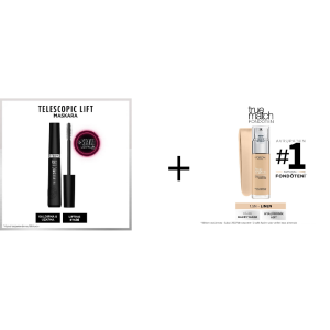 L'Oreal Paris Telescopic Lift Maskara ve L'Oreal Paris True Match Fondoten No: 1.5 N Set - 2