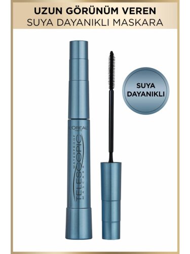 Loreal Paris Telescopic Suya Dayanıklı Maskara Siyah - 1