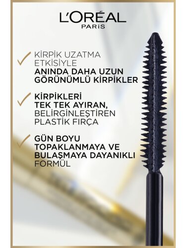 Loreal Paris Telescopic Suya Dayanıklı Maskara Siyah - 4