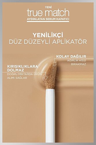 Loreal Paris True Match Aydınlatan Serum Kapatıcı - 4D Light Medium - 5