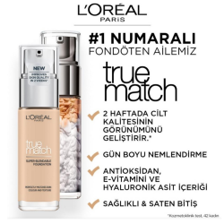 L'Oreal Paris True Match Fondoten No: 1 N - 2