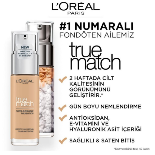 L'Oreal Paris True Match Fondoten No: 3 N - 2