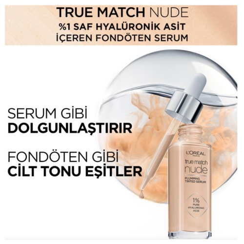 Loreal Paris True Match Nude Fondöten Serum 0.5-2 Very Light - 2