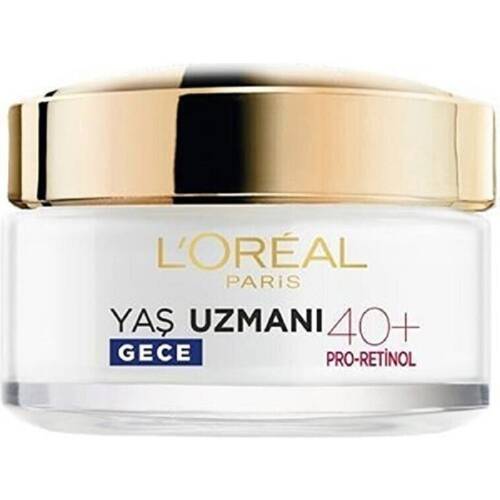 L'Oreal Paris Yaş Uzmanı 40+ Kırışıklık Karşıtı Sıkılaştırıcı Gece Kremi 50 ml - 1