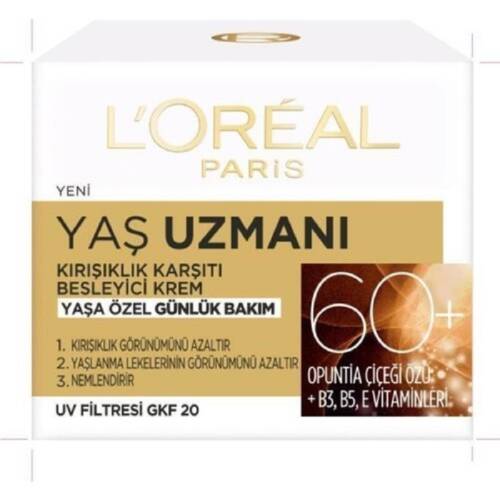 L'Oreal Paris Yaş Uzmanı Kırışık Karşıtı Besleyici Gündüz Kremi 60+ 50 ml - 3