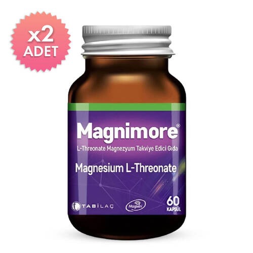 Magnimore L-Threonate 60 Kapsül 2'li - 1