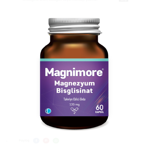 Magnimore Magnezyum Bisglisinat 60 Kapsül - 1