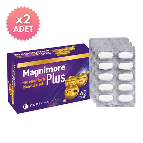 Magnimore Plus 60 Tablet 2'li Paket - 1