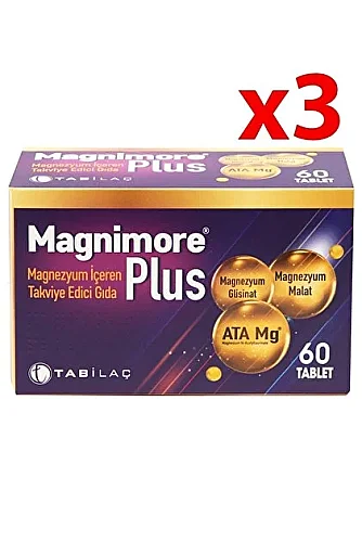 Magnimore Plus 60 Tablet 3 Adet - 1