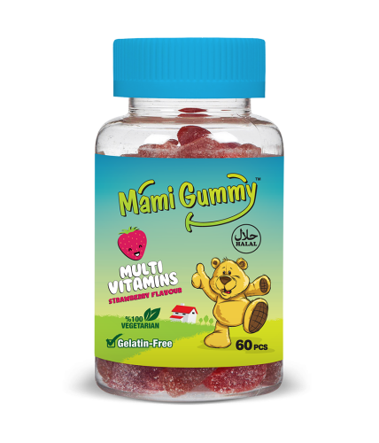 Mami Gummy Kids Gummies Multivitamin 60 Adet Çiğnenebilir Gummy Jel Çilek Aromalı - 1