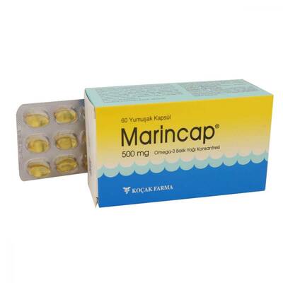 Marincap Omega-3 Balık Yağı Konsantresi 500 mg 60 Kapsül - 1