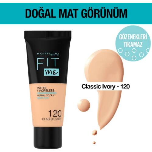 Maybelline Fondöten Fit Me Matte 120 - 1