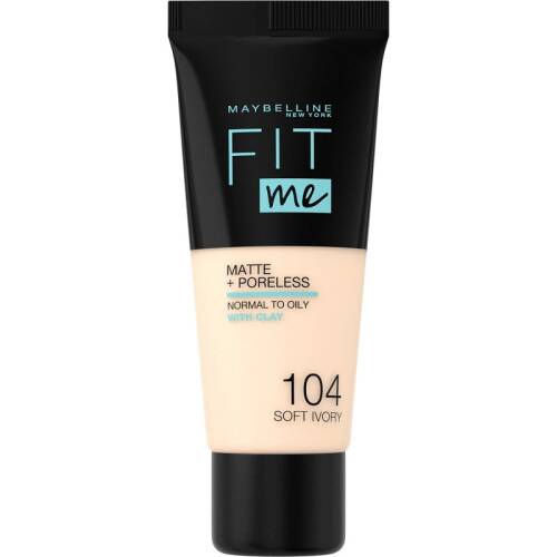 Maybelline Fondöten Fit Me Matte & Poreless 104 Soft Ivory - 2