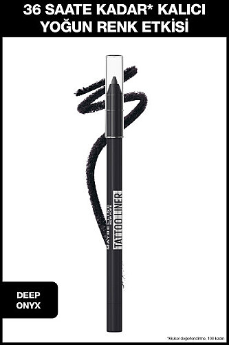 Maybelline New York Tattoo Liner Jel Göz Kalemi 900 Deep Onyx - 1