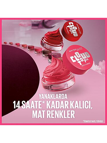 Maybelline New York Cloudtopia Köpük Dokulu Mat Allık 03 Divine Crimson - 5