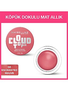 Maybelline New York Cloudtopia Köpük Dokulu Mat Allık - 08 Enchanted Mauve - 2