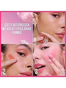 Maybelline New York Cloudtopia Köpük Dokulu Mat Allık - 08 Enchanted Mauve - 4
