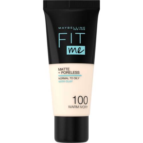 Maybelline New York Fit Me Matte Poreless Fondöten - 100 Warm İvory - 2