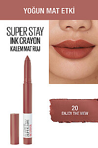 Maybelline New York Kalem Superstay Ink Crayon Kalem Mat Ruj - 20 Enjoy The View - 2