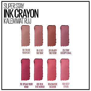 Maybelline New York Kalem Superstay Ink Crayon Kalem Mat Ruj - 20 Enjoy The View - 8