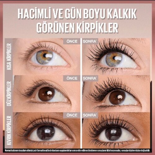 Maybelline New York Lash Sensational Body Black Maskara - 3