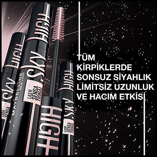 Maybelline New York Lash Sensational Sky High Cosmic Black Maskara - 5