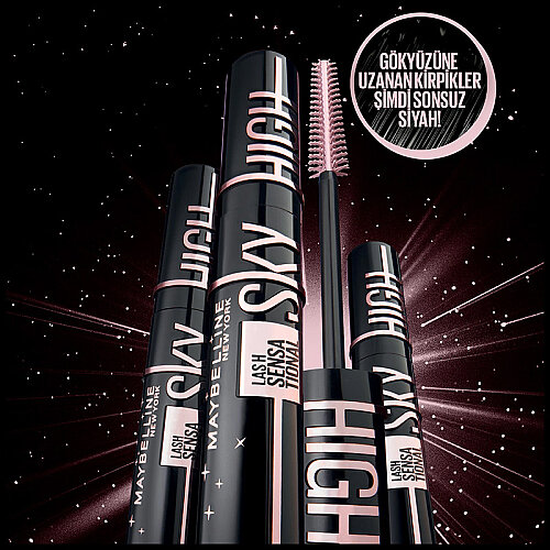 Maybelline New York Lash Sensational Sky High Cosmic Black Maskara - 6