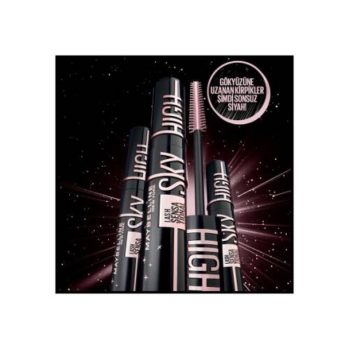 Maybelline New York Lash Sensational Sky High Cosmic Black Maskara - 5