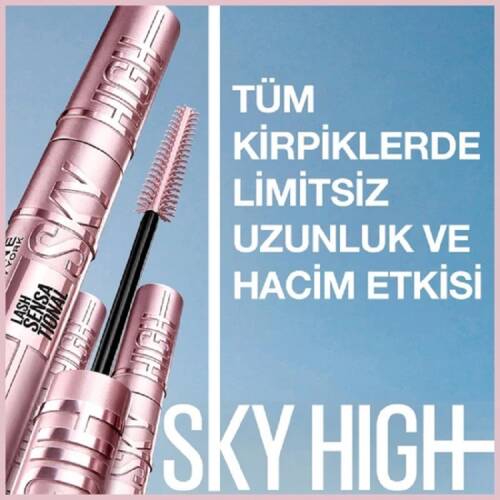 Maybelline New York Lash Sensational Sky High Suya Dayanıklı Waterproof Maskara - 6