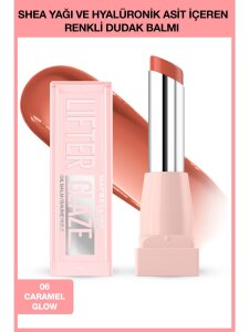 Maybelline New York Lifter Glaze Shea Yağı ve Hyalüronik Asit İçeren Renkli Dudak Balmı - 06 Caramel Glow
