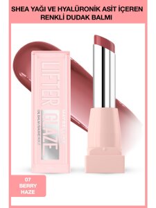 Maybelline New York Lifter Glaze Shea Yağı ve Hyalüronik Asit İçeren Renkli Dudak Balmı - 07 Berry Haze