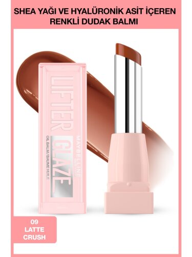 Maybelline New York Lifter Glaze Shea Yağı ve Hyalüronik Asit İçeren Renkli Dudak Balmı - 09 Latte Crush - 1