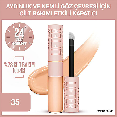 Maybelline New York Lifter Kafein ve Peptit İçeren Nemlendiren ve Aydınlatan Kapatıcı - 35 - 1