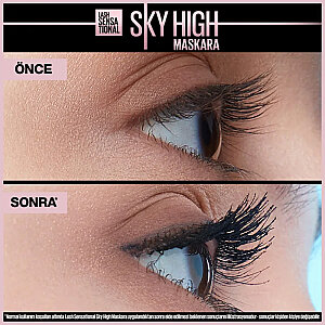 Maybelline New York Maskara Lash Sensational Sky High - Siyah - 10