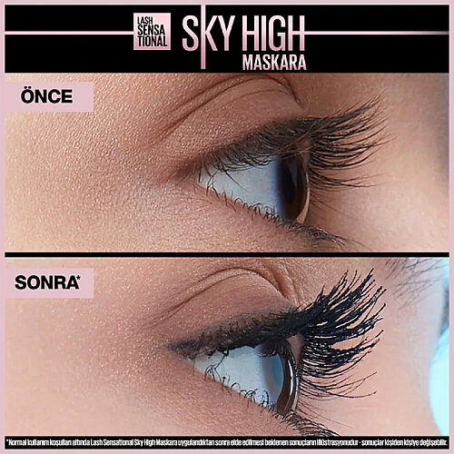 Maybelline New York Maskara Lash Sensational Sky High - Siyah - 10