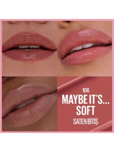 Maybelline New York Serum Etkili Hyaluronik Asit ve Besleyici Yağ İçeren Ruj - 002 Maybe It's - 4