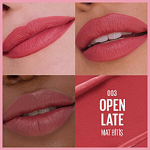 Maybelline New York Serum Etkili Hyaluronik Asit ve Besleyici Yağ İçeren Ruj - 003 Open Late - 3