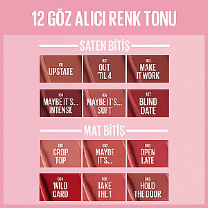 Maybelline New York Serum Etkili Hyaluronik Asit ve Besleyici Yağ İçeren Ruj - 003 Open Late - 7