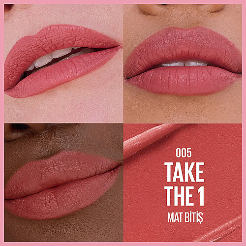 Maybelline New York Serum Etkili Hyaluronik Asit ve Besleyici Yağ İçeren Ruj - 005 Take The 1 - 3