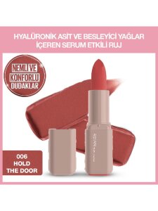 Maybelline New York Serum Etkili Hyaluronik Asit ve Besleyici Yağ İçeren Ruj - 006 Hold The Door