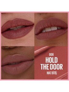 Maybelline New York Serum Etkili Hyaluronik Asit ve Besleyici Yağ İçeren Ruj - 006 Hold The Door - 3